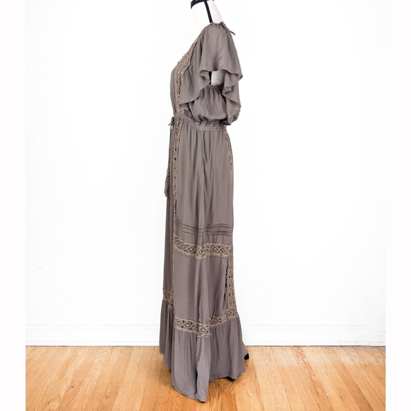 🦋LAST🦋 NWT Tulle and Batiste Rosalie Maxi Dress, Desert Sand, Size XL - Picture 2 of 8